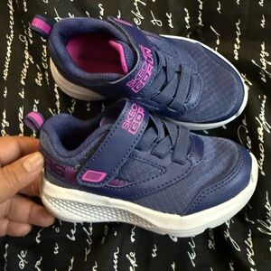 Skechers Kids' Blue and Pink Sneakers